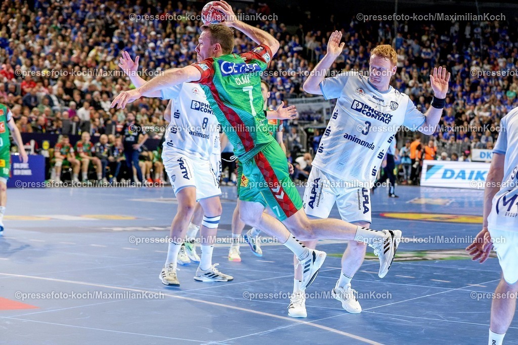 xSSCx19042601032 | 19.04.2026, xsscx, Handball, DHB-Pokal Lidl Final4, Spiel um Platz 3, TBV Lemgo-Lippe - SC Magdeburg, Saison 2025 / 2026 Herren, Lanxess Arena, Köln: Felix Claar (SC Magdeburg #07) beim Wurf Photo: xSandraxScherningxPressefotoKochx