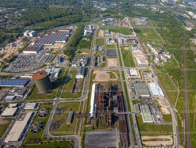 Dortmund220500374PhoenixWest | Luftbild von PHOENIX West , ehemaliges Stahlwerk Phoenix, ZfP – Zentrum für Produktionstechnologie Dortmund , MST: MST.factory dortmund,  Hörde, Dortmund, Ruhrgebiet, Nordrhein-Westfalen, Deutschland 