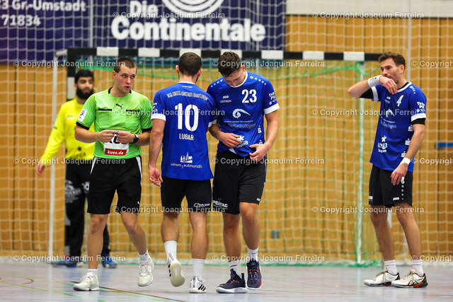 msgvshan_0875 | despor 2022.10.23 HB Männer Oberliga MSG Umstadt/Habitzheim - HSG Hanau II emspor, emonline, despor,  v.l.,  David Lubar (MSG Umstadt/Habitzheim), Dennis Weit (MSG Umstadt/Habitzheim), Robin Drews (MSG Umstadt/Habitzheim)
 - Realisiert mit Pictrs.com