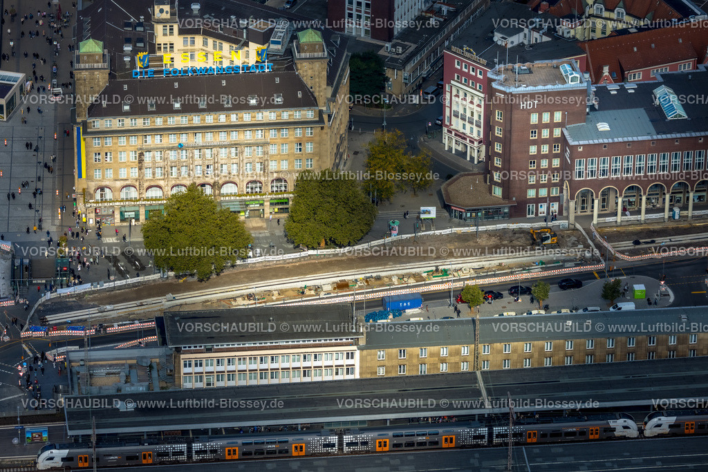 Essen241001532 | Luftbild, Hbf Hauptbahnhof und Select Hotel Handelshof, Stadtkern, Essen, Ruhrgebiet, Nordrhein-Westfalen, Deutschland