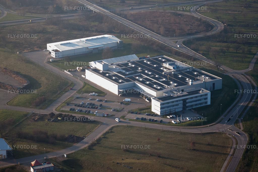 Luftbild: Technische Anlagen im Industriegebiet Spanplattenwerk in Bischweier im Bundesland Baden-Württemberg in Deutschland. Foto: IMG_62034.jpg vom 31.01.2014 durch Werner Riehm/FLY-FOTO.de