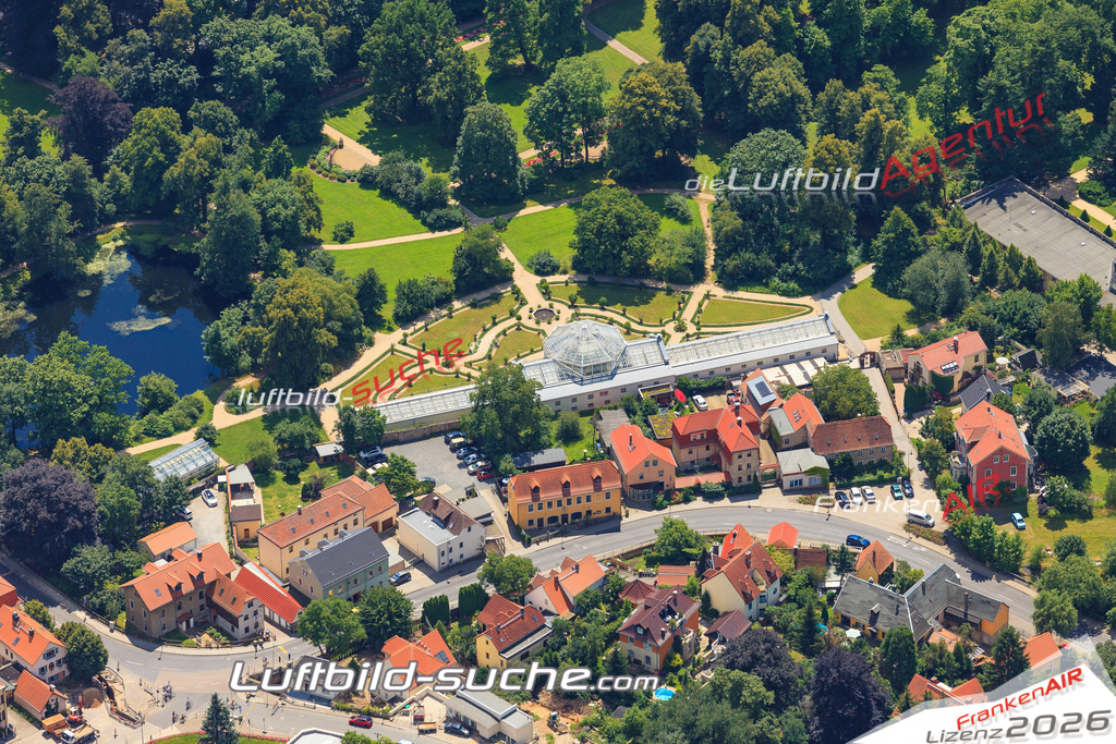 Luftbild von  Pillnitz - Luftaufnahme wurde 2016 von https://frankenair.de mittels Flugzeug (keine Drohne) erstellt - die Geschenkidee