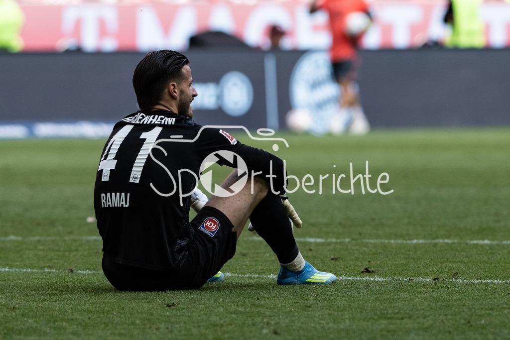 FC Bayern München - 1. FC Heidenheim | MUNICH, GERMANY - 02. MAI: im Bild Diant RAMAJ (1. FC Heidenheim 41) / Einzelfoto / Freisteller nach dem Bundesligamatch zwischen dem FC Bayern München und dem 1. FC Heidenheim am 32. Spieltag in der Allianz Arena / DFL REGULATIONS PROHIBIT ANY USE OF PHOTOGRAPHS AS IMAGE SEQUENCES AND/OR QUASI-VIDEO