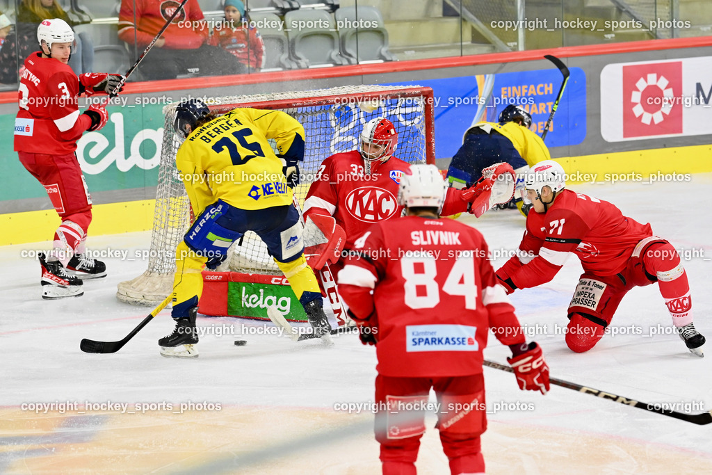 EK Zeller Eisbären vs. EC KAC Future Team 5.11.2022 | #25 Berger Hubert, #33 Vorauer Florian, #3 Sablattnig Tobias