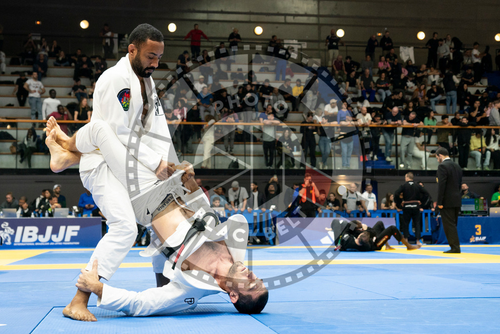 20240124PBB02735 | Fighters compete during the second day of the IBJJF European Championship in Paris, France, on January 24, 2024.