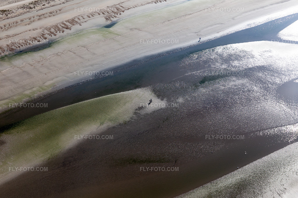 Aerial view: West coast at low tide in Fanø in the state South Denmark, Denmark.Photo: IMG_118645.jpg taken on 09/21/2019 by Werner Riehm/FLY-FOTO.comResolution of the original: 5472 x 3648 px