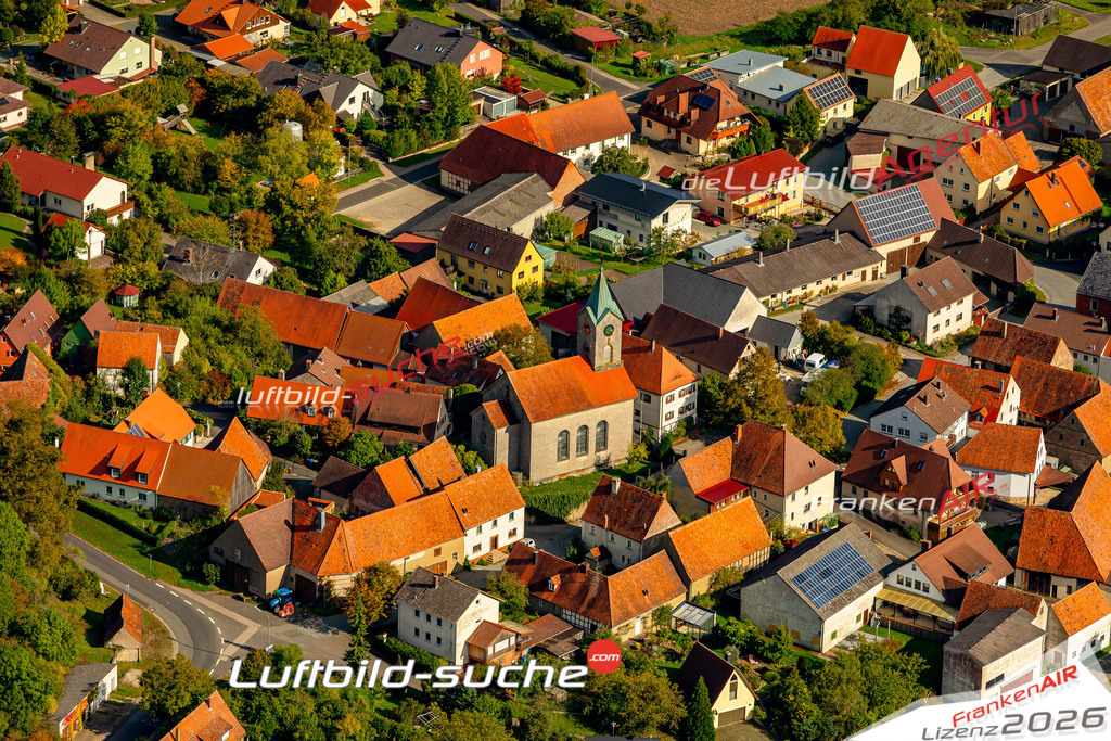 Unterlaimbach Scheinfeld Bild- Das Luftbild wurde 2025 vom UL-Flugzeug heraus erstellt ( keine Drohnen Bilder! ) - Hochauflösende Luftaufnahme -Nicht vergleichbar mit Google Maps oder Satelittenbilder- Die Geschenkidee !Mit Lizenz und Bildrechte bestellbar
