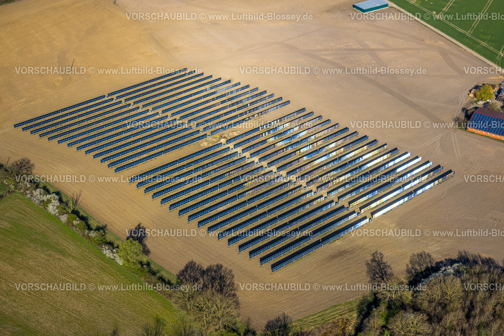 Nordkirchen250400950 | Luftbild, Solarpark, Freiflächenphotovoltaikanlage in der Bauernschaft Berger, Nordkirchen, Münsterland, Nordrhein-Westfalen, Deutschland