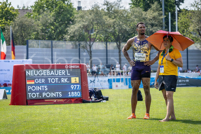Multisport Event; Ratingen, 27.06.2026 | RATINGEN, GERMANY - JUNE 27, 2026 : Leo Neugebauer (GER / Germany) competing in the long jump during the Multisport Event at Stadion Ratingen on June 27, 2026 in Ratingen, Germany.