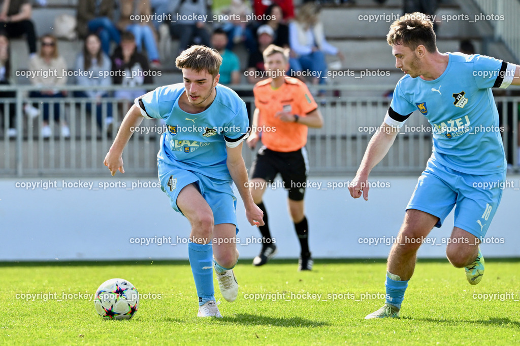 SC Landskron vs. SVG Bleiburg | #20 Jan Micheu SVG Bleiburg, #18 Alen Martinovic SVG Bleiburg, SC Landskron vs. SVG Bleiburg, SC Landskron vs. SVG Bleiburg am 28.04.2024 in Villach (Sportzentrum Landskron), Austria, (Photo by Bernd Stefan)