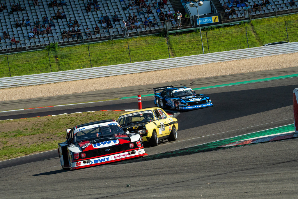 Belmont Oldtimer Grand Prix 2024 | 10.08.2024 Belmot Oldtimer Grand Prix 2024, Nürburgring,Deutschland, Bild: Rennen 2 DRM Revival, #54 Peter Mücke im Ford Turbo Capri von 1980, #30 Ronny Scheer im Ford Turbo Capri von 1979, #249 Oliver Steinmetz im Steinmetz Oel Commodore GS von 1994 - Realisiert mit Pictrs.com