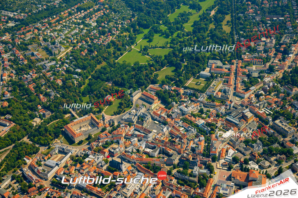 Luftbild Weimar - Die Luftaufnahme wurde 2025 vom UL-Flugzeug heraus erstellt ( keine Drohne ) - Hochauflösende Luftaufnahme - für professionelle Ausdrucke geeignet. Die Geschenkidee !Hier alle&nbsp;Infos zur Lizenzierung der LuftaufnahmeWir fliegen auch dieses Jahr wieder in Ihre Region um Luftbilder zu erstellen.- Luftbild anfragen
