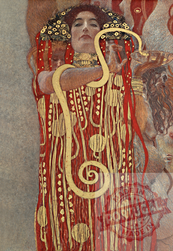 Gustav Klimt's Hygieia (1907) famous painting. Original from Wikimedia Commons. Digitally enhanced by rawpixel. | Gustav Klimt's Hygieia (1907) famous painting. Original from Wikimedia Commons. Digitally enhanced by rawpixel. - Realisiert mit Pictrs.com