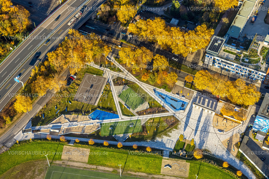 HB-Gelsenkirchen251103210schalke | Luftbild, Sportgarten an der Glückauf-Kampfbahn, Schalke-Nord, Gelsenkirchen, Ruhrgebiet, Nordrhein-Westfalen, Deutschland