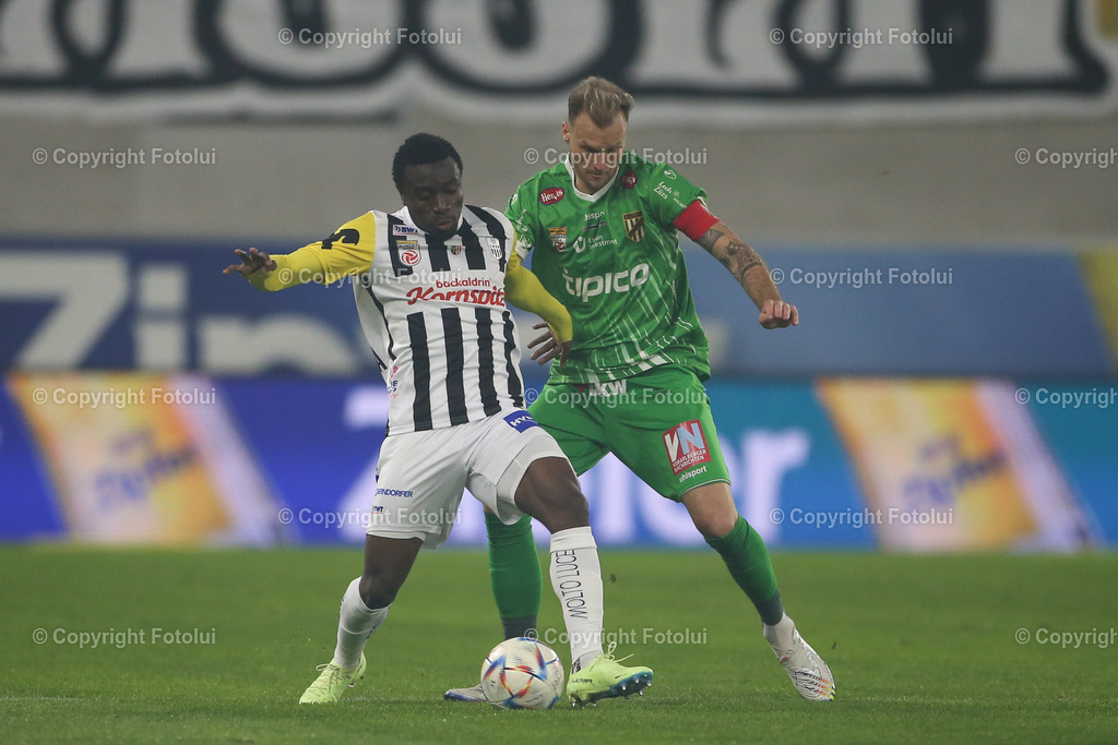A_LUI_20230224_0001 | SPORT FUSSBALL ADMIRAL BUNDESLIGA 2022/23 LASK VS SC AUSTRIA LUSTENAU

IM BILD:  Ibrahim Mustapha (Lask), Matthias Maak (SC Austria Lustenau)
FOTO:FOTOLUI/UW