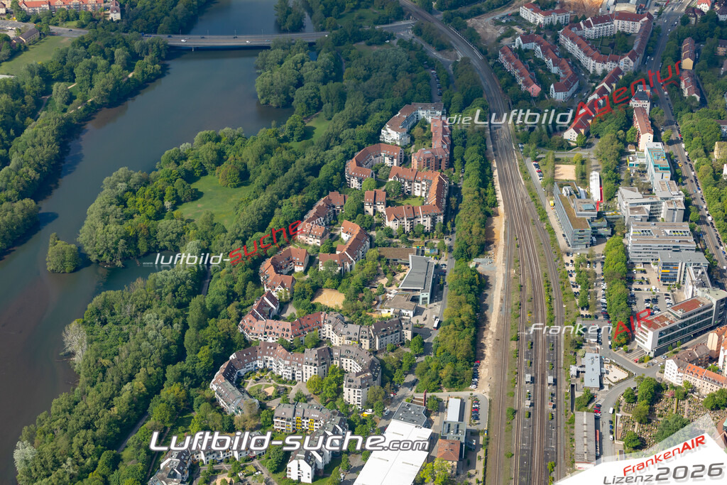 aktuelles Luftbild von  Nuernberg  - Luftaufnahme wurde 2019 von https://frankenair.de mittels Flugzeug (keine Drohne) erstellt.