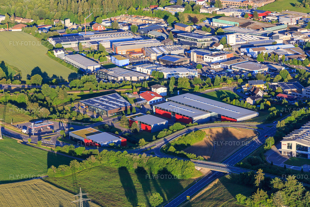 Luftbild: Industriegebiet Wittlensweilerstraße mit I.S.E. Trading GmbH im Ortsteil Wittlensweiler in Freudenstadt im Bundesland Baden-Württemberg in Deutschland. Foto: IMG_149011.jpg vom 28.06.2025 durch Werner Riehm/FLY-FOTO.deISE trading GmbH