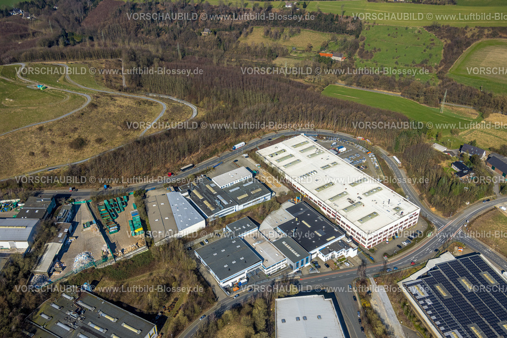Velbert240301453 | Luftbild, Gewerbegebiet Röbbeck, CAMPWERK Campingausrüster, Velbert, Ruhrgebiet, Nordrhein-Westfalen, Deutschland