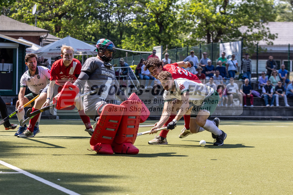 MJ_2024-.05-11-H-HTCU-Alster-30 | Thomas Ian Alexander (Der Club an der Alster #1) & Lukas Mertgens (Uhlenhorst Mülheim #18), Uhlenhorst Mülheim - Der Club an der Alster am 11.5.2024 im Waldstadion, Mülheim a. d. Ruhr