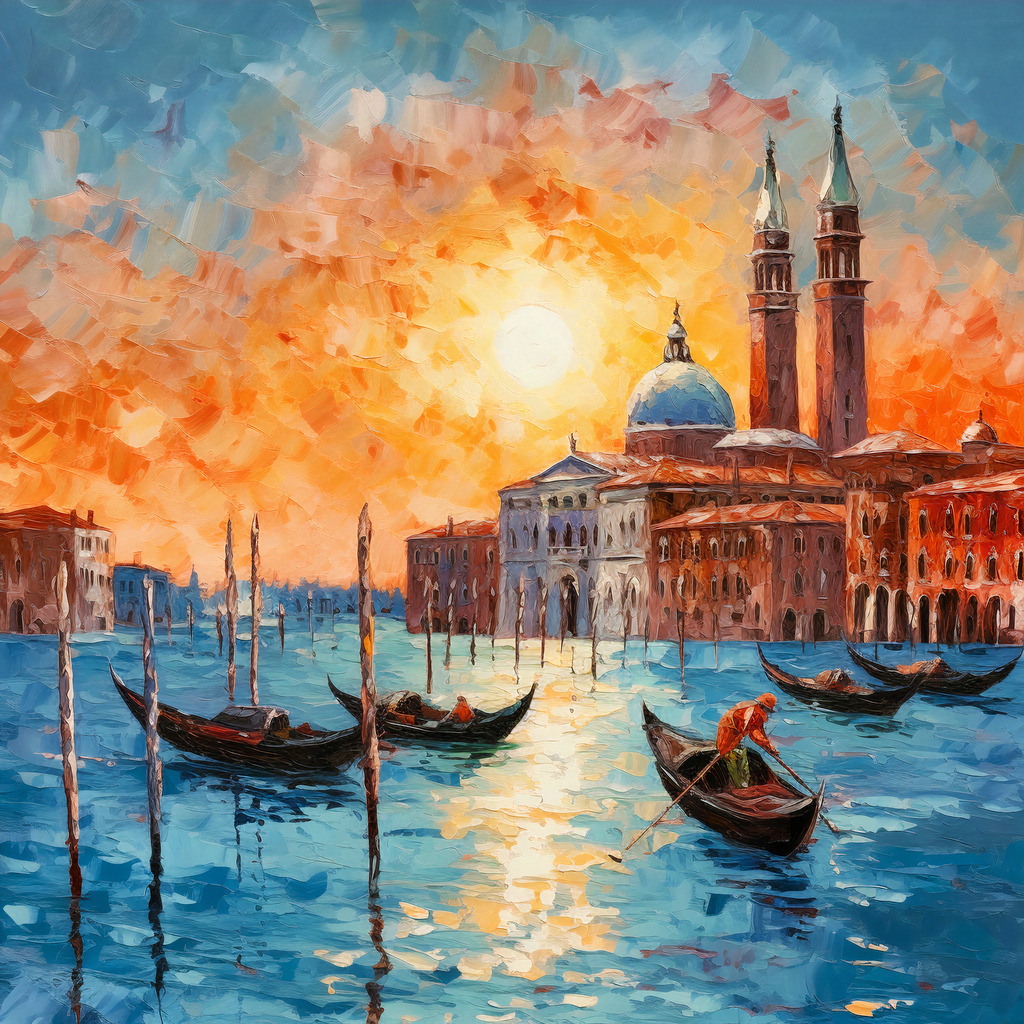 2307028 - Venedig | Romantisches Wandbild in leuchtenden Farben.