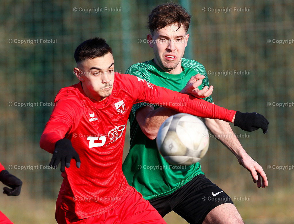 A_LUI_190125_32 | SPORT FUSSBALL TESTSPIEL ASKOE OEDT -UNION PROCORN DIETACH 18.01.2025 IM BILD : FILIP BRESKIC  (OEDT) UND  (DIETACH) FOTO:FOTOLUI