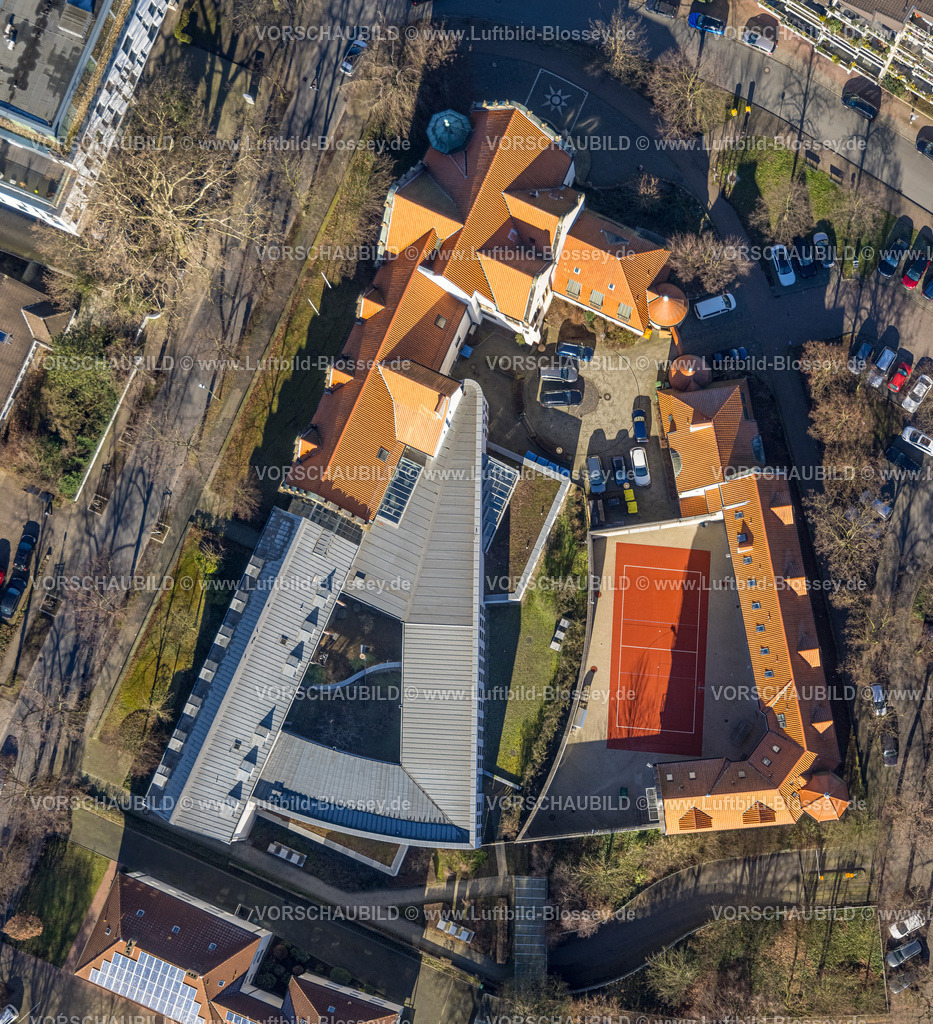 Luenen230204146 | Luftbild, Amtsgericht Lünen und Jugendarrestanstalt, Lünen, Ruhrgebiet, Nordrhein-Westfalen, Deutschland