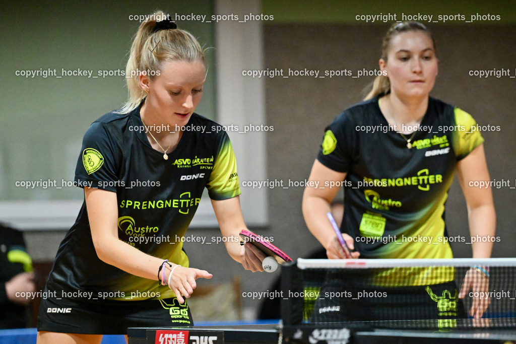 SCO Ossiachersee Bodensdorf vs. SU Spk. Kufstein | Katarina Strazar, Lea Paulin, SCO Ossiachersee Bodensdorf vs. SU Spk. Kufstein, SCO Ossiachersee Bodensdorf vs. SU Spk. Kufstein am 04.10.2024 in Bodensdorf (SCO Halle Bodensdorf), Austria, (Photo by Bernd Stefan)