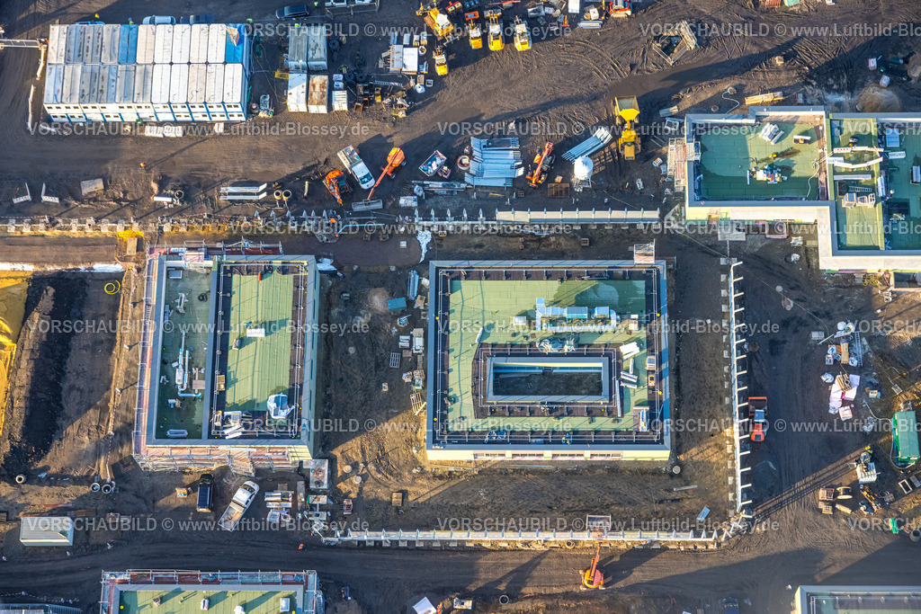 Luenen260101717 | Luftbild, Gelände der ehemaligen Zeche Victoria, Neubau einer Forensik-Klinik, Lünen, Ruhrgebiet, Nordrhein-Westfalen, Deutschland