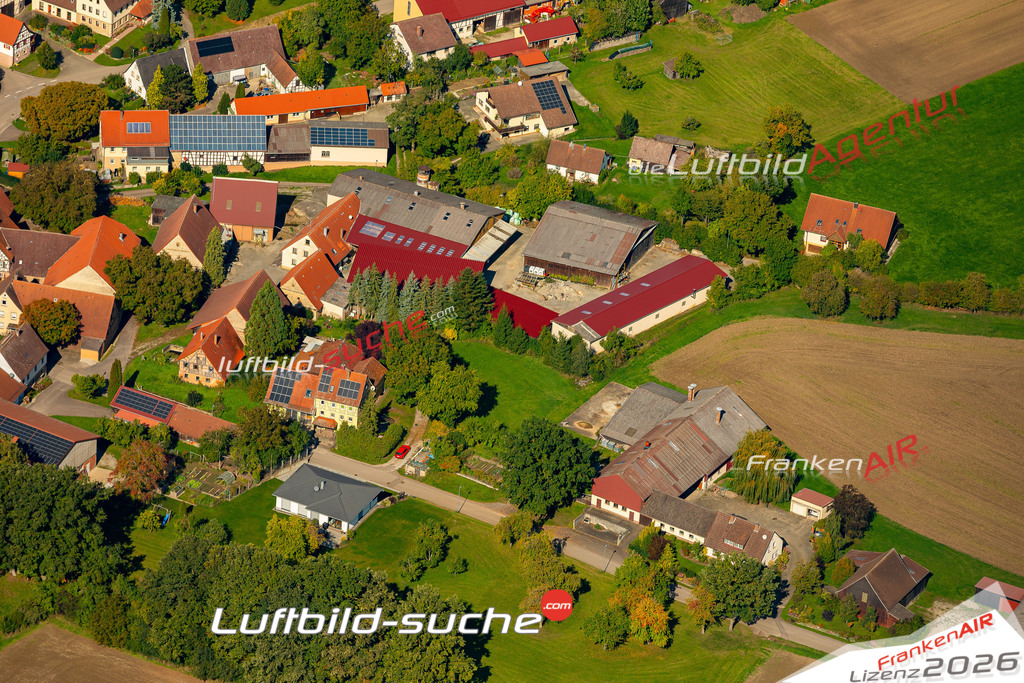 Schöne Luftaufnahme als Geschenk in Großbärenweiler Schrozberg - Die Luftbildaufnahme wurde 2025 vom UL-Flugzeug heraus erstellt ( keine Drohne ) - Hochauflösende Luftaufnahme -Nicht vergleichbar mit Google Maps oder Satelittenbilder- Die Geschenkidee !Mit Lizenz und Bildrechte bestellbar