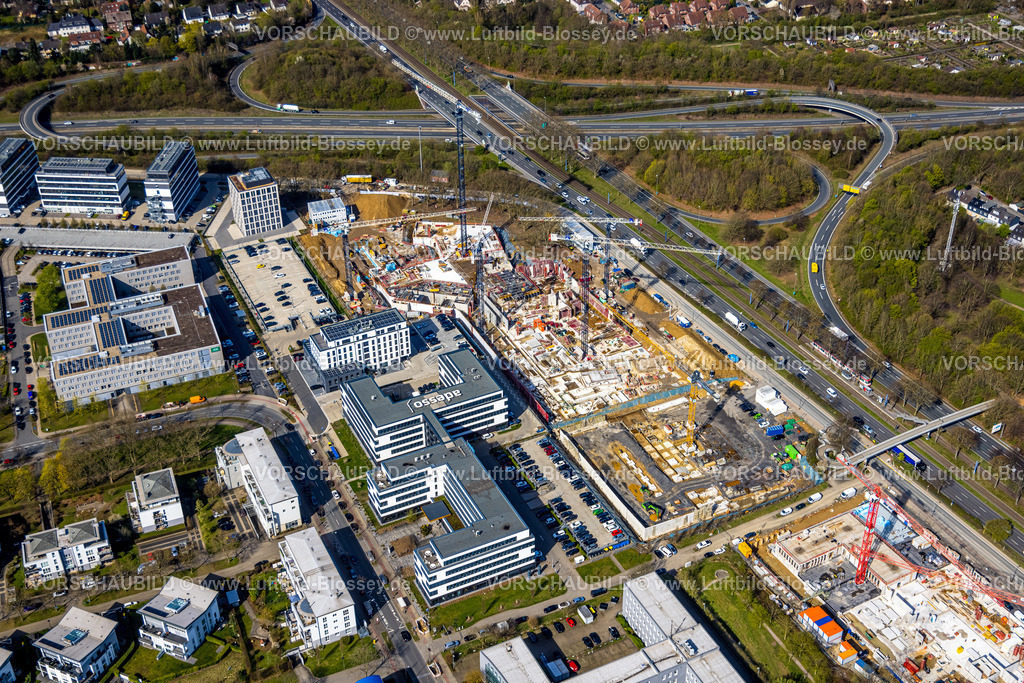 Dortmund220400166 | Luftbild, Baustelle mit Neubau an der Stadtkrone-Ost, Schüren, Dortmund, Ruhrgebiet, Nordrhein-Westfalen, Deutschland