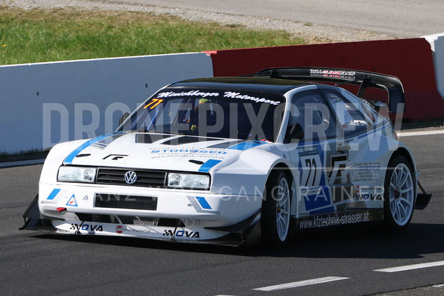 FIA European Hill Climb Championship – Rechberg 2026 | FIA European Hill Climb Championship at Rechberg, held from 24 to 26 April 2026 near Tulwitz, Styria, Austria. The image shows Thomas STRASSER (AUT) VW Minichberger Corrado R Turbo.