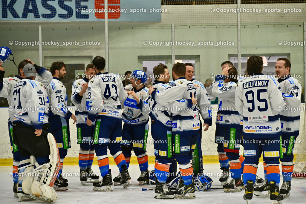 ESC Sparkasse Steindorf Meister 2025/26 | Jubel ESC Steindorf Mannschaft, ESC Sparkasse Steindorf Meister 2025/26, ESC Sparkasse Steindorf Meister 2025/26 am 08.03.2026 in Althofen (Stadthalle Althofen), Austria, (Photo by Bernd Stefan)