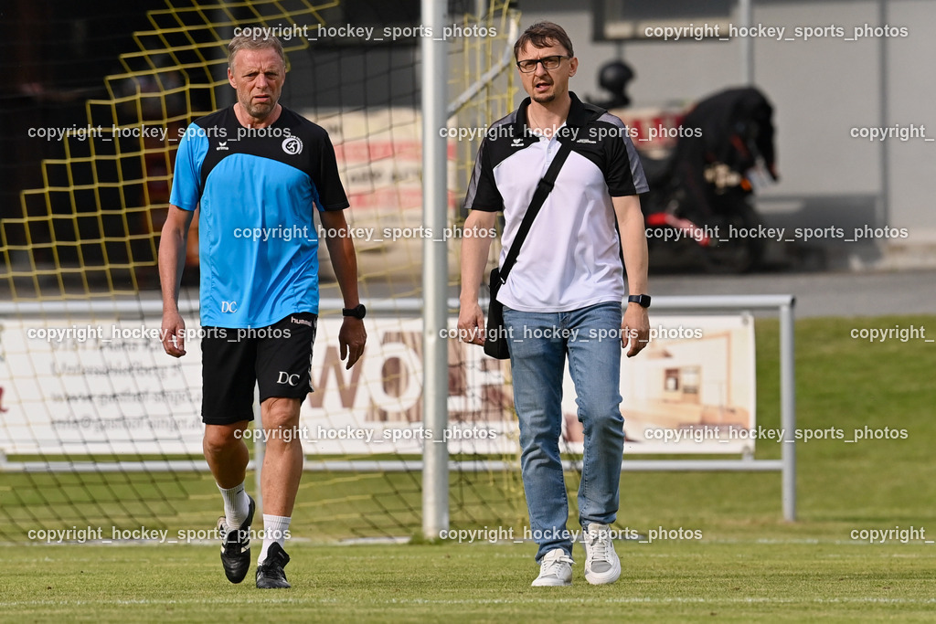 ASKÖ Köttmannsdorf vs. SV Feldkirchen 2.6.2023 | Tormanntrainer SV Feldkirchen Christian Dietrichsteiner, Headcoach SV Feldkirchen Michael Johann Lattacher