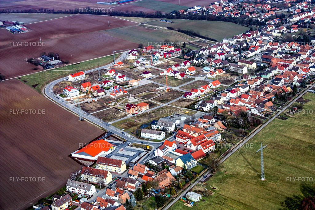Neubaugebiet Am Höhenweg | Luftbild: Neubaugebiet Am Höhenweg in Kandel im Bundesland Rheinland-Pfalz in Deutschland. Foto: IMG_16782.jpg vom 15.02.2009 durch Werner Riehm/FLY-FOTO.de - Realisiert mit Pictrs.com