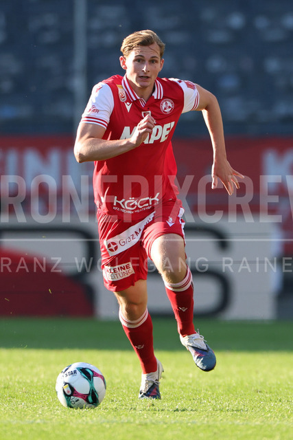 Grazer AK 1902 vs WSG Tirol – Austrian Bundesliga | Graz, Austria, 02.MAY.26 - SOCCER - ADMIRAL Bundesliga, Qualification Group, Grazer AK 1902 vs WSG Tirol. The image shows Ludwig Vraa (GAK).