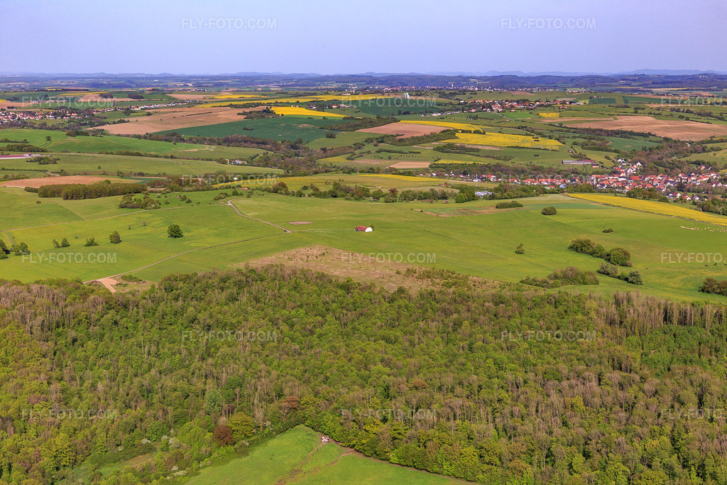Aerial view: L'Oiseau Blanc Platform ULM in Achen in the state Moselle, France.Photo: IMG_140424.jpg taken on 04/30/2024 by Werner Riehm/FLY-FOTO.comResolution of the original: 5472 x 3648 px