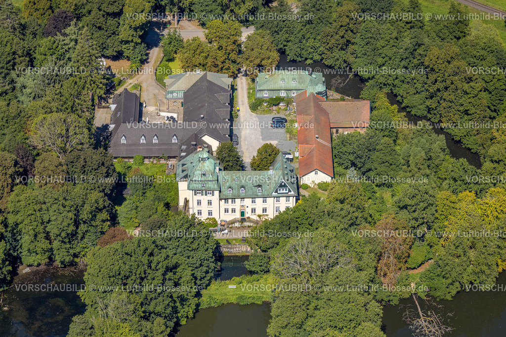 Kierspe250813466 | Luftbild, Wasserschloss Haus Rhade, Bollwerk, Kierspe, Sauerland, Nordrhein-Westfalen, Deutschland