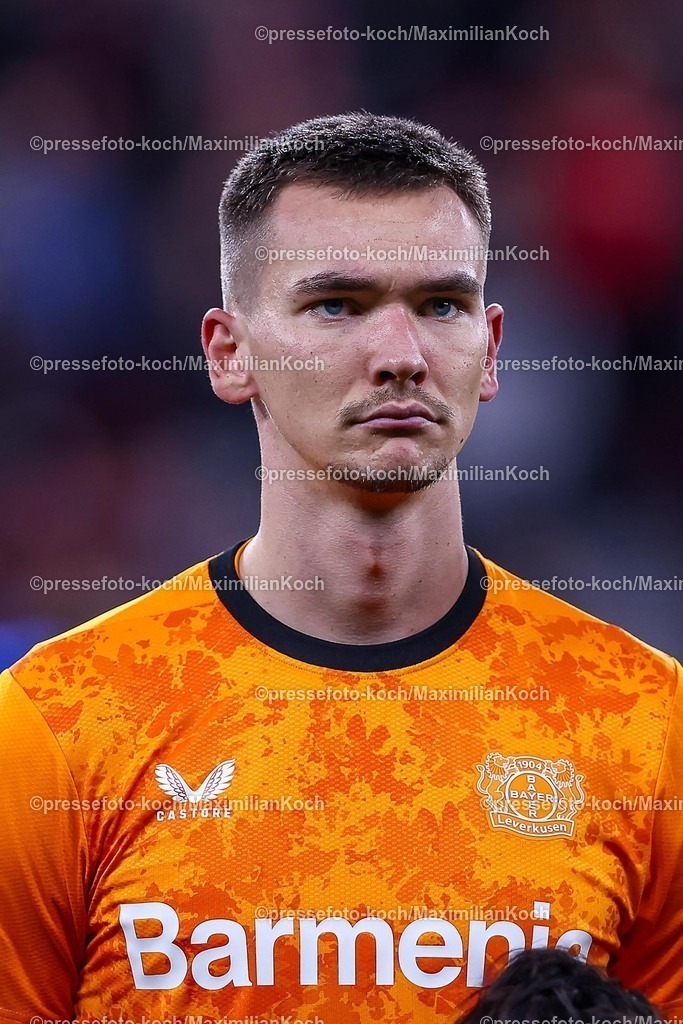 UCL29012502154 | 29.01.2025, Fußball, Bayer 04 Leverkusen - AC Sparta Prag, UEFA Champions League, 8. Spieltag, BayArena, Saison 2024 2025: Torwart Matej Kovar (Bayer04 Leverkusen #17)