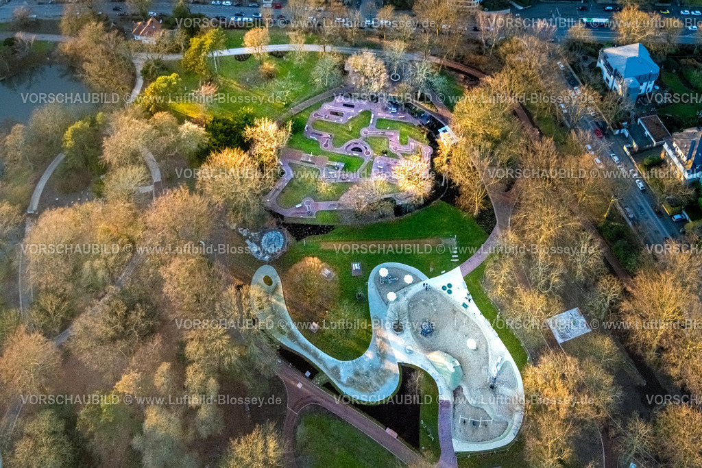 Bochum251204906 | Luftbild, Stadtpark mit Spielplatz und Minigolfanlage, Grumme, Bochum, Ruhrgebiet, Nordrhein-Westfalen, Deutschland