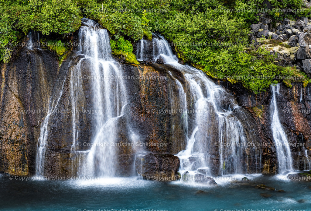 Hraunfossar | Schöne Fotoprints und andere Fotobilderprodukte, frei konfigurierbar - Realisiert mit Pictrs.com