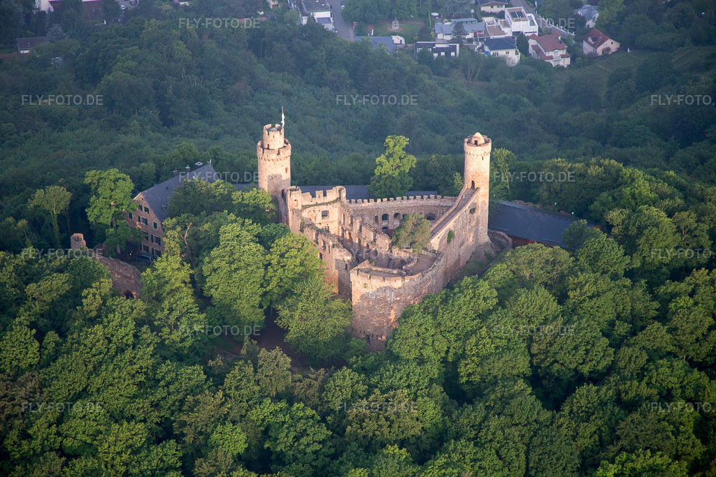 Luftbild: Auerbach, Schloß Auerbach im Ortsteil Auerbach in Bensheim im Bundesland Hessen in Deutschland. Foto: IMG_089186.jpg vom 25.05.2016 durch Werner Riehm/FLY-FOTO.de