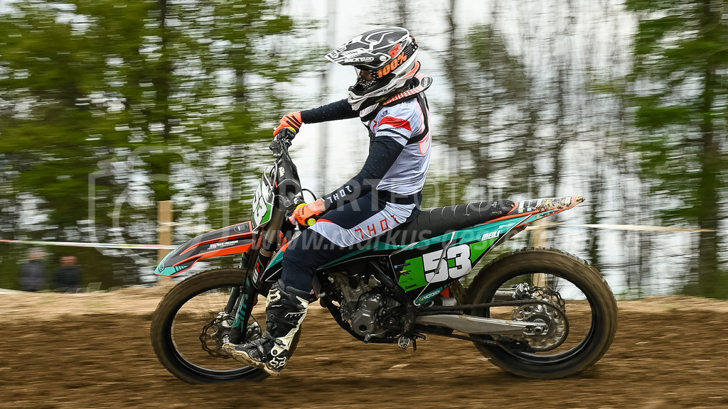 Motocross Schlatt bei Winterthur - 30. April 2023 | #53 Meili Corina aus Homburg (CH) auf KTM in der Kategorie Swiss MX Women Cup am Motocross Schlatt bei Winterthur, 30. April 2023. 
Instagram: @mx_schlatt | @mc_wila | @sam_schweiz
Bild: Sportfotografie Markus Aeschimann | www.markus-aeschimann.ch - Realisiert mit Pictrs.com