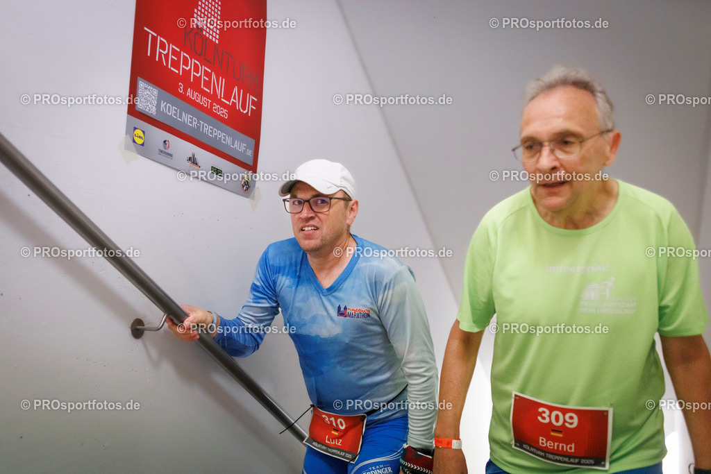 KölnTurm Treppenlauf; Köln, 03.08.2025 | Impressionen vom KölnTurm Treppenlauf am 03.08.2025 in Köln (Nordrhein-Westfalen). 