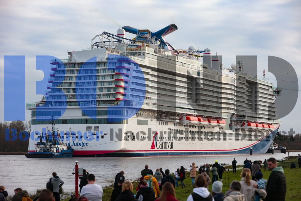  30.10.2023 - 
 | Sebastian Sendlak / Bochumer Nachrichtendienst (BOND) - Ueberfuehrung Carnival Jubilee - Meyer Werft Papenburg - Realisiert mit Pictrs.com