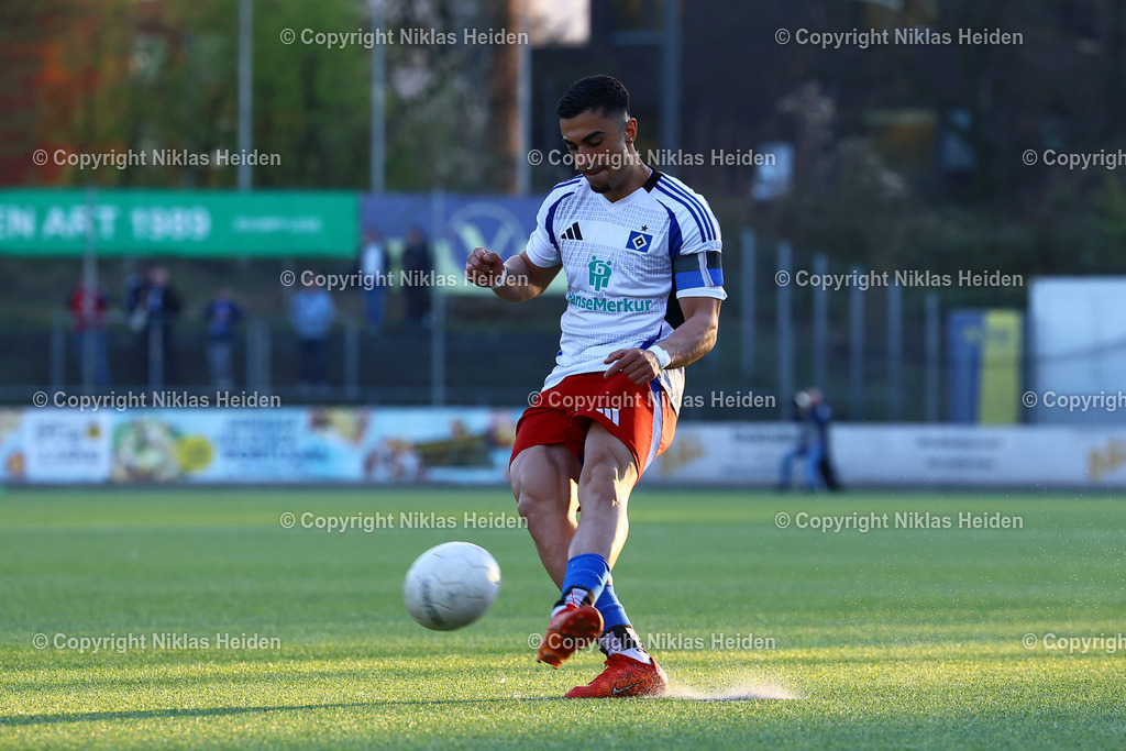 NH_HamburgerSVU21_VfBLübeck _RegionalligaNord_02042025 | #8 Milad Nejad (Hamburger SV U21)Fußball I Herren I Regionalliga Nord I Saison 2024-2025 I 28. Spieltag I Hamburger SV U21 - VfB Lübeck I 02.04.2025 I Stadion Hoheluft