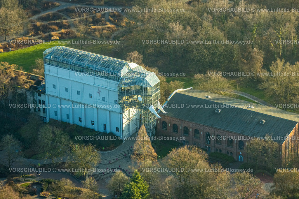 Hamm241200590 | Luftbild, Glaselefant im Maximilianpark Freizeitpark, Uentrop, Hamm, Ruhrgebiet, Nordrhein-Westfalen, Deutschland