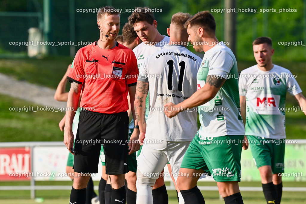 ASKÖ Köttmannsdorf vs. SV Feldkirchen 2.6.2023 | Orel Stephan Referee, #11 Aner Mandzic, #23 Raphael Regenfelder
