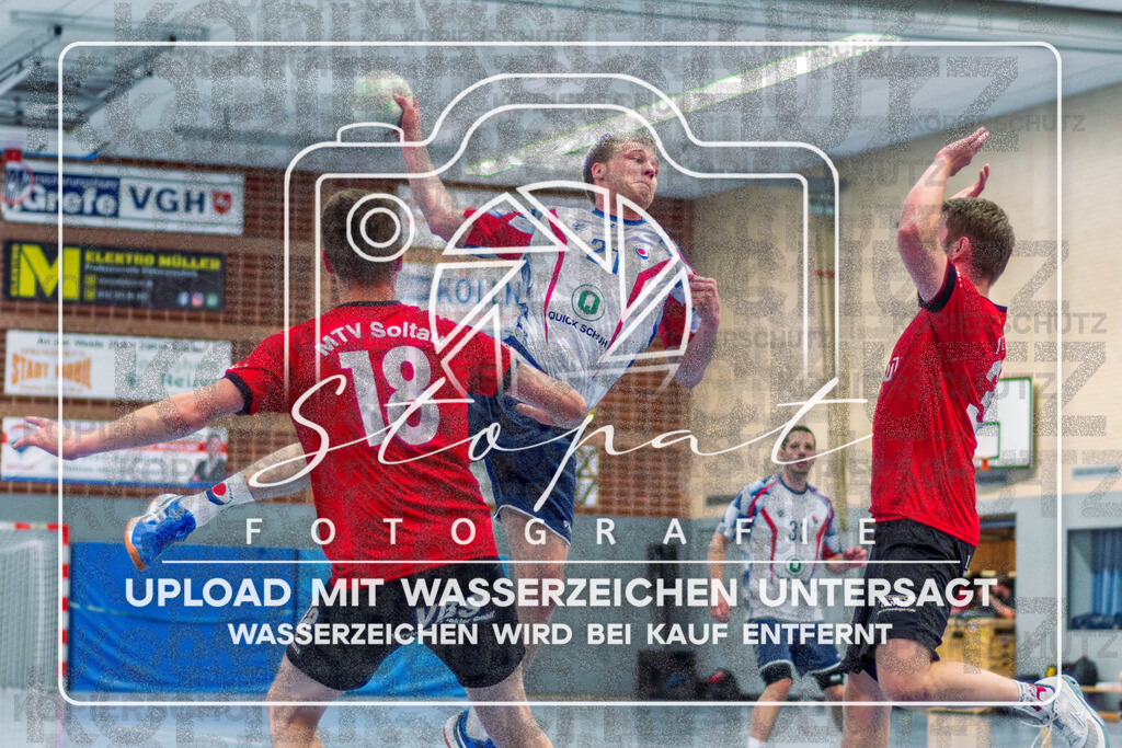 Regionsoberliga Herren Lüneburg-Stade - MTV Soltau vs. HBV 91 Celle | Hans Hendricks (HBV 91 Celle #21); Regionsoberliga Herren Lüneburg-Stade - MTV Soltau vs. HBV 91 Celle am 25.04.2026 in Sporthalle Oberschule Soltau, Soltau - Realisiert mit Pictrs.com