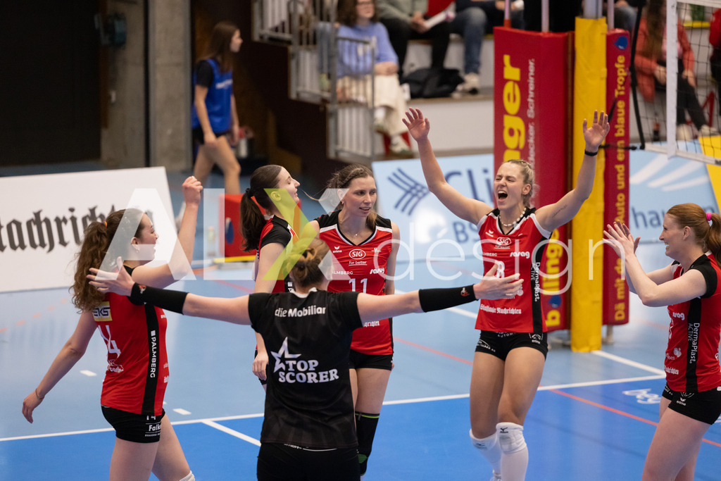 Volleyball I Frauen I Saison 2025-2026 I Volleyball NLA | Women I 1/2 Finals I  VC Kanti Schaffhausen - Sm'Aesch Pfeffingen I 18.03.2026 | 8 Lina-Marie Lieb (DE) (VC Kanti Schaffhausen) – Aussen - Realisiert mit Pictrs.com