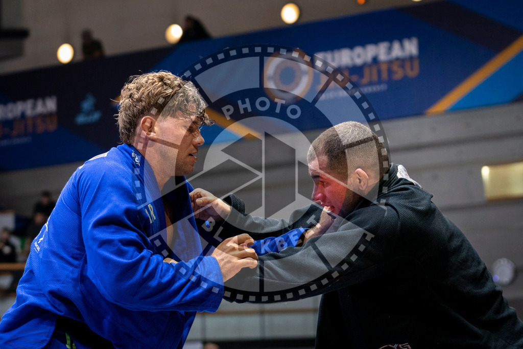 20240126PBB0593 | Fighters compete during the Brazilian Jiu-Jitsu European Championship of the IBJJF in Paris, France, on January 26, 2024.